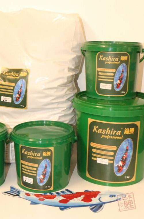 Kashira Energy, Winterfutter in 1,5 / 5 und 15kg in der Größe ca. 4 mm (sinkend) auch für Störe geei